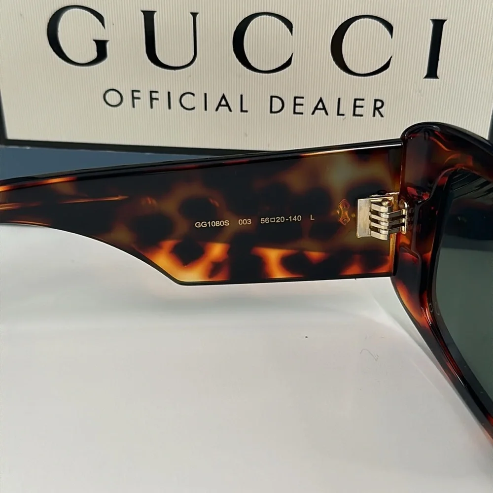 New Authentic GUCCI | GG1080S 003 | HAVANA |SUNGLASSES